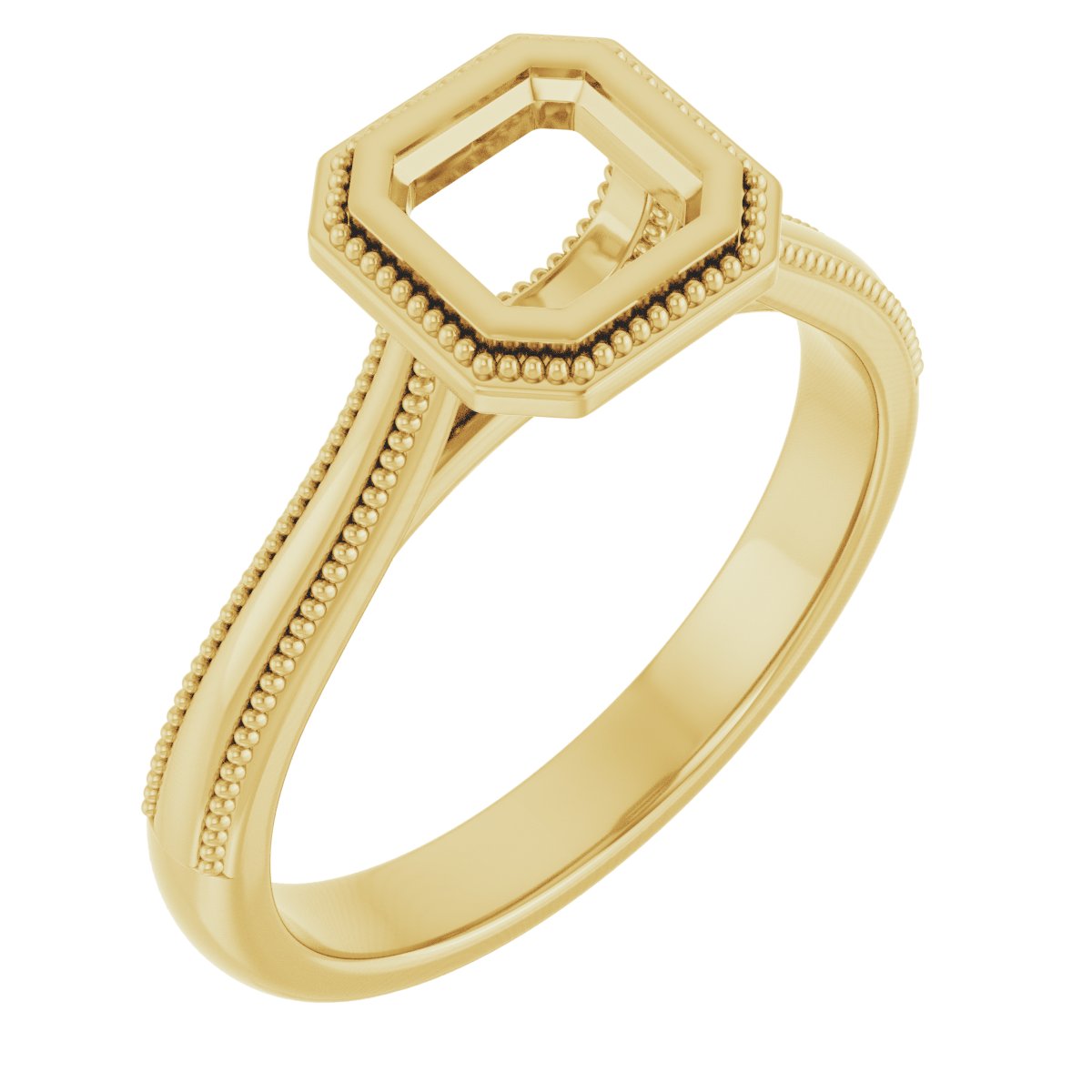 Bezel-Set Solitaire Engagement Ring