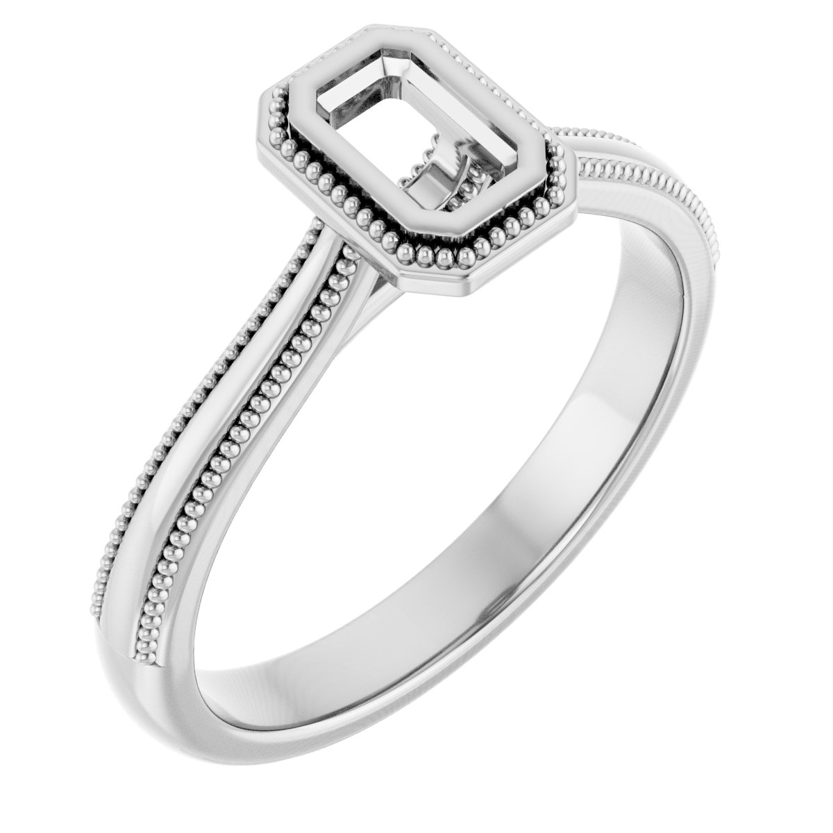 Bezel-Set Solitaire Engagement Ring