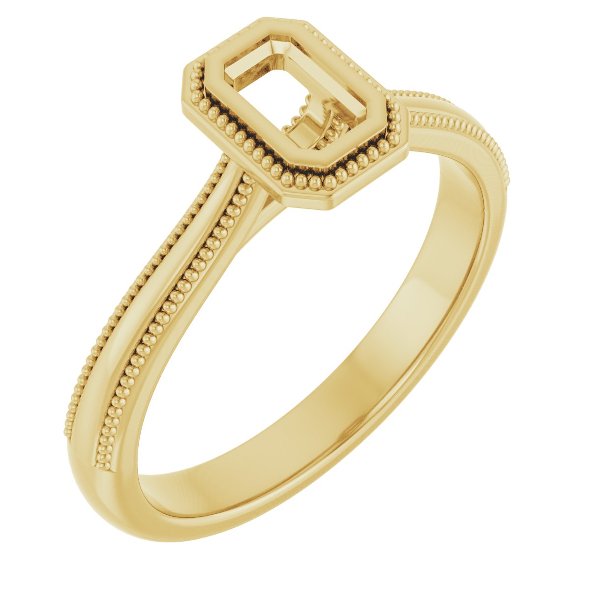 Bezel-Set Solitaire Engagement Ring