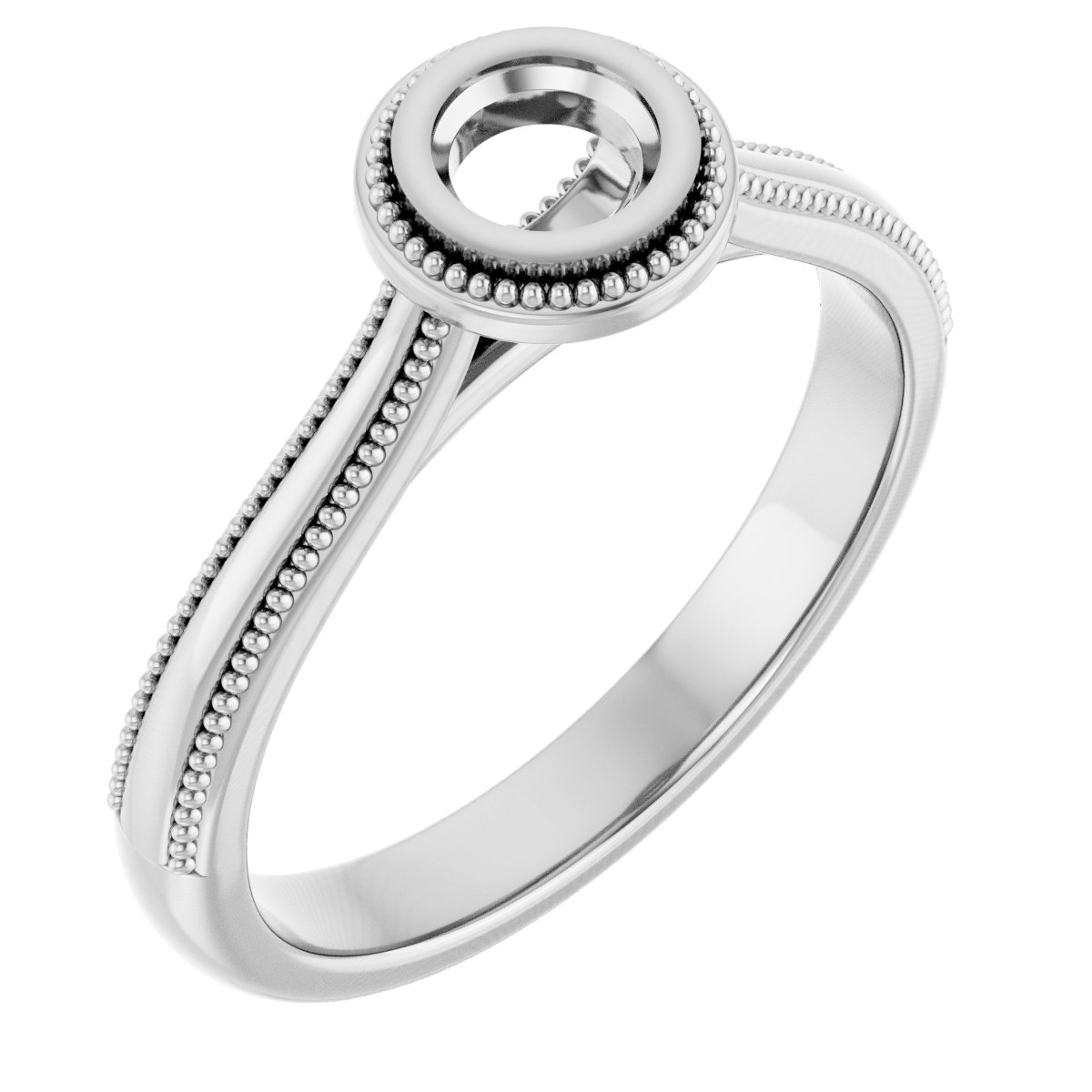Bezel-Set Solitaire Engagement Ring