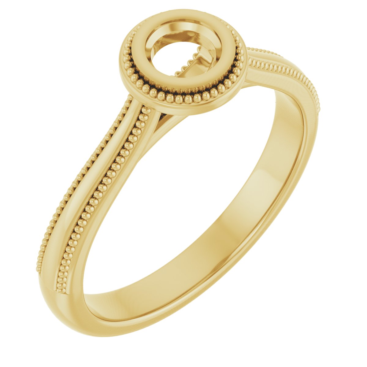 Bezel-Set Solitaire Engagement Ring