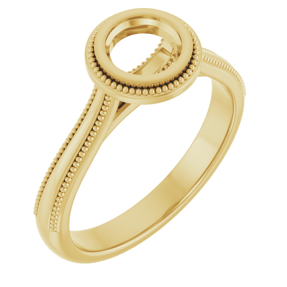 Bezel-Set Solitaire Engagement Ring