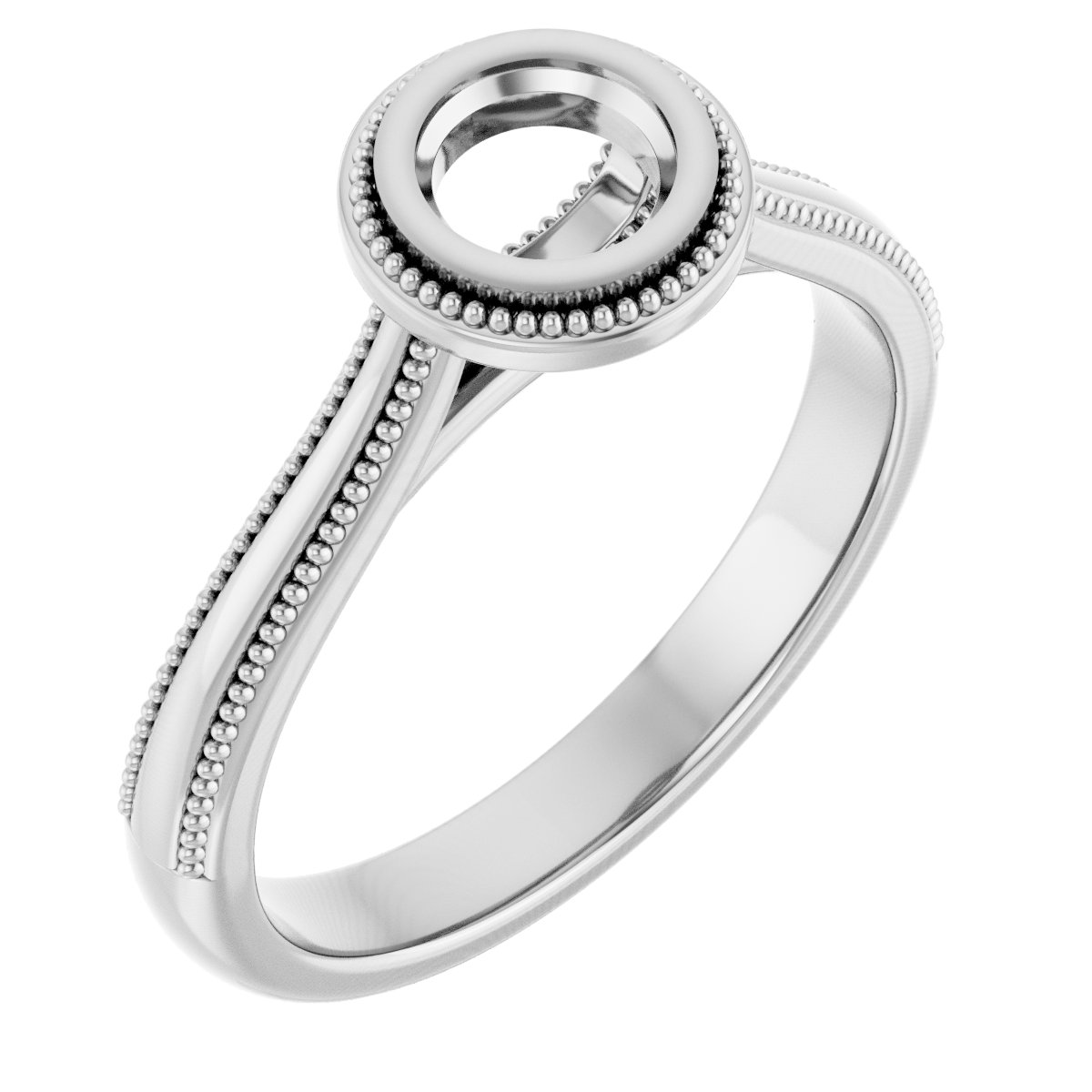 Bezel-Set Solitaire Engagement Ring