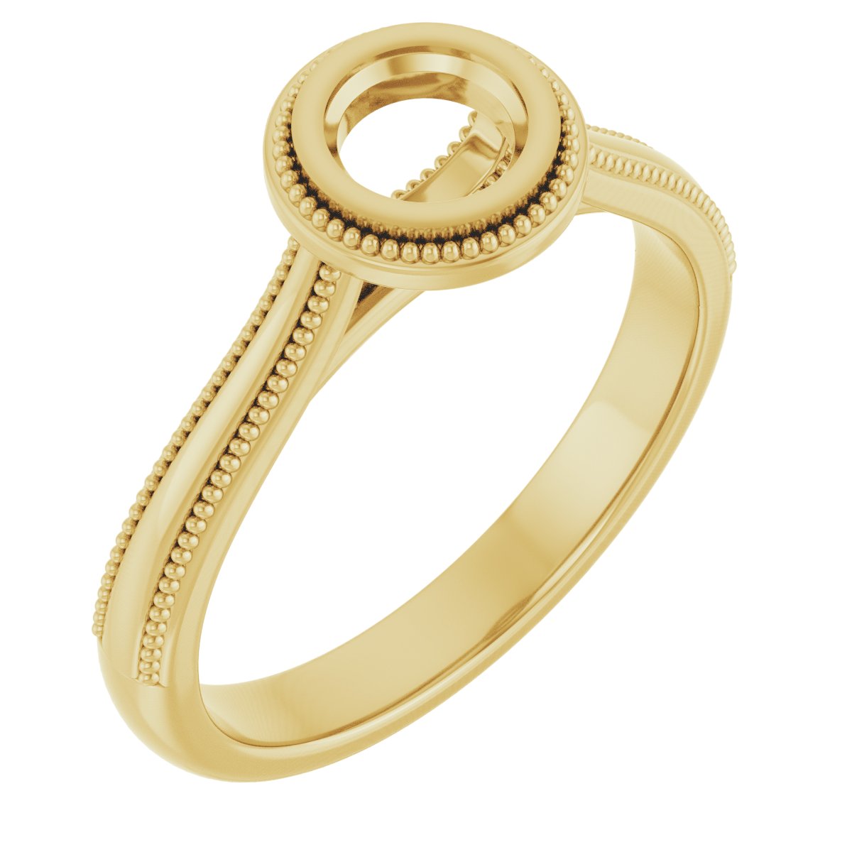 Bezel-Set Solitaire Engagement Ring