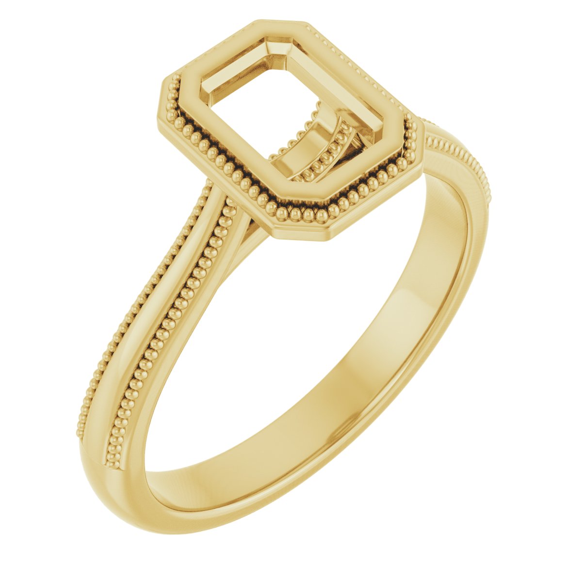 Bezel-Set Solitaire Engagement Ring