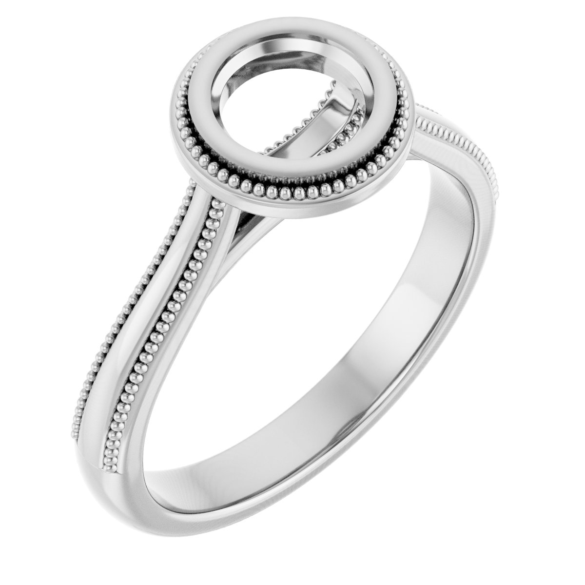 Bezel-Set Solitaire Engagement Ring