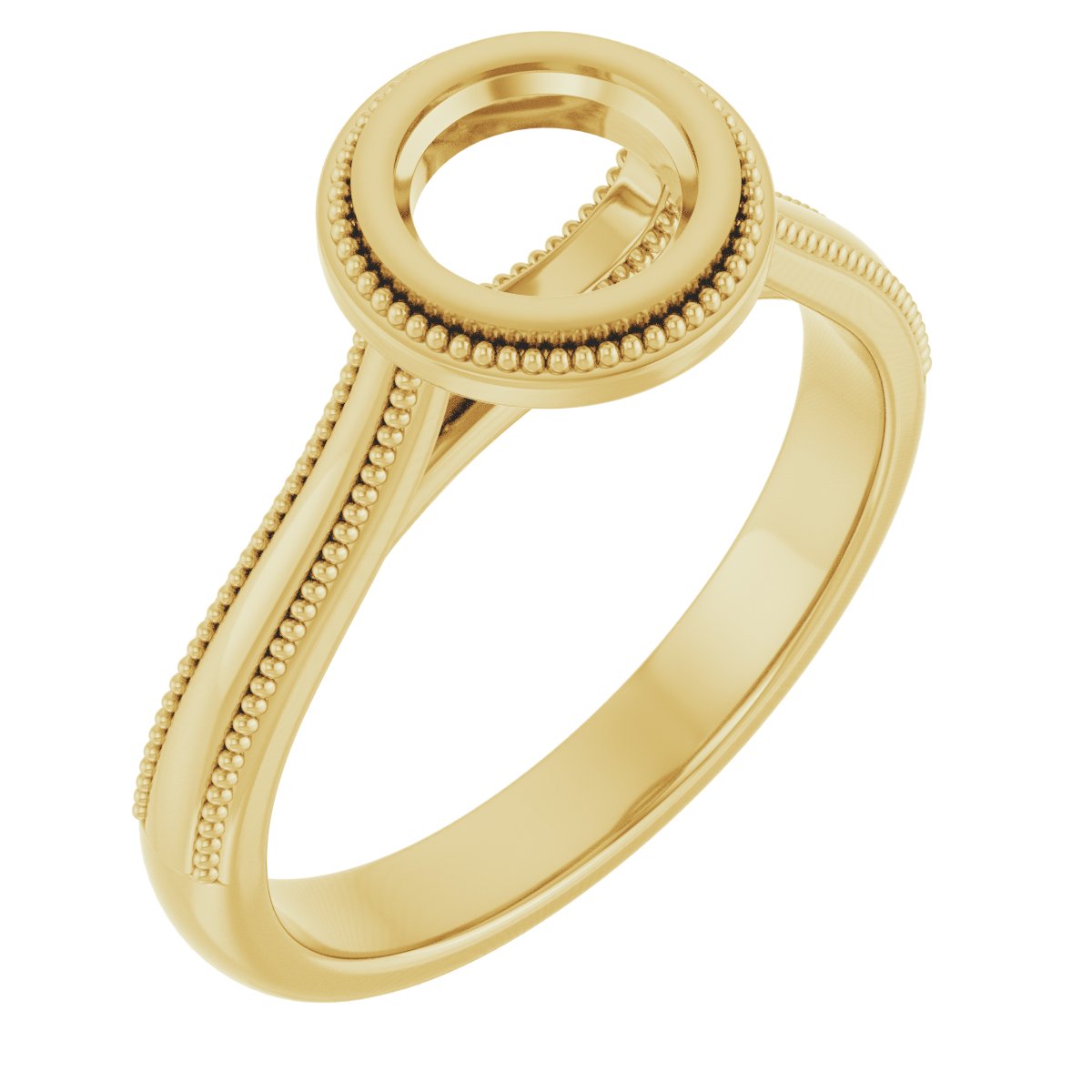 Bezel-Set Solitaire Engagement Ring