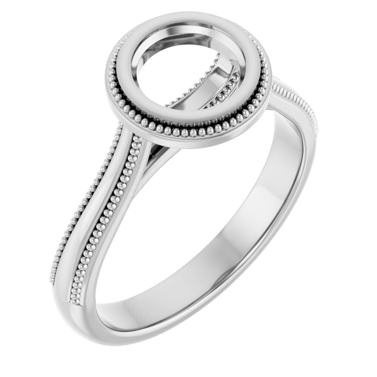 Bezel-Set Solitaire Engagement Ring