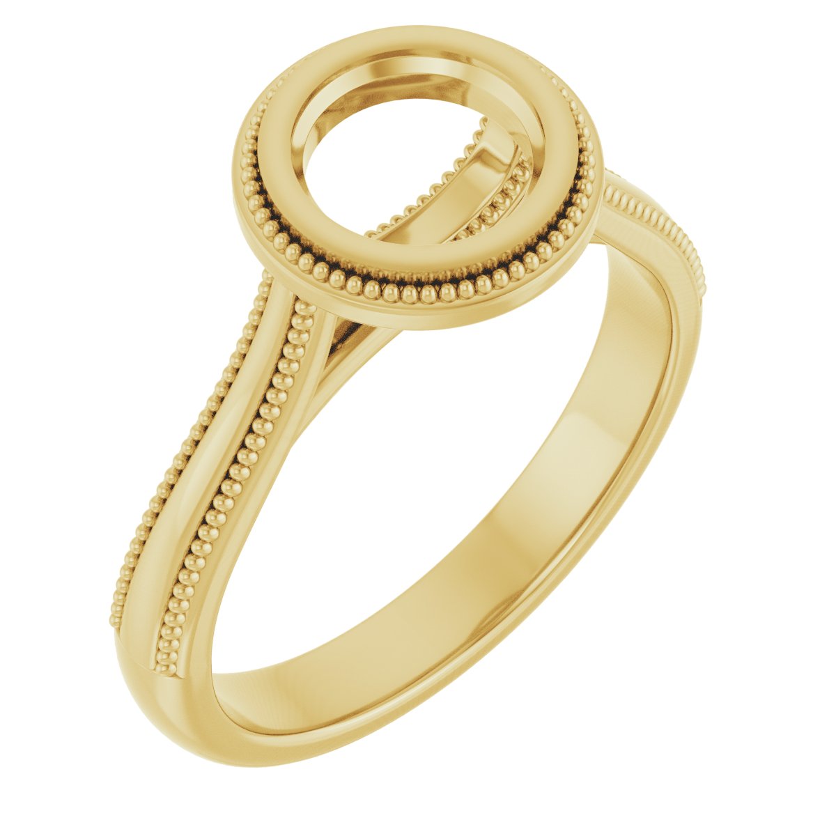 Bezel-Set Solitaire Engagement Ring