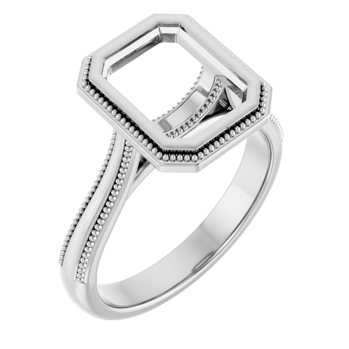 Bezel-Set Solitaire Engagement Ring