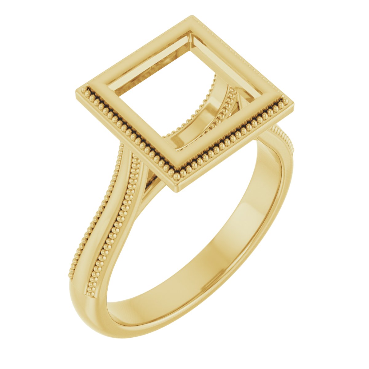 Bezel-Set Solitaire Engagement Ring