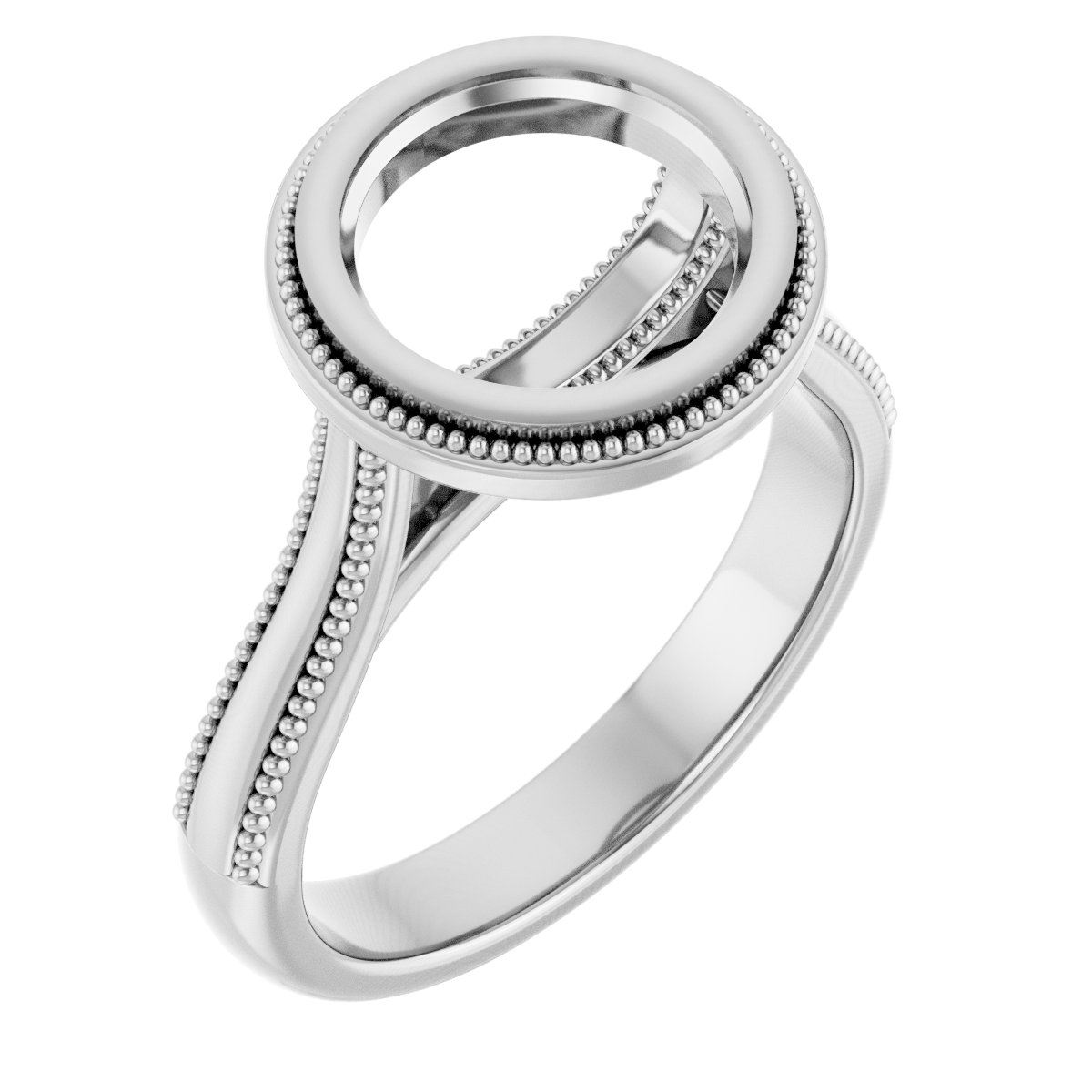 Bezel-Set Solitaire Engagement Ring
