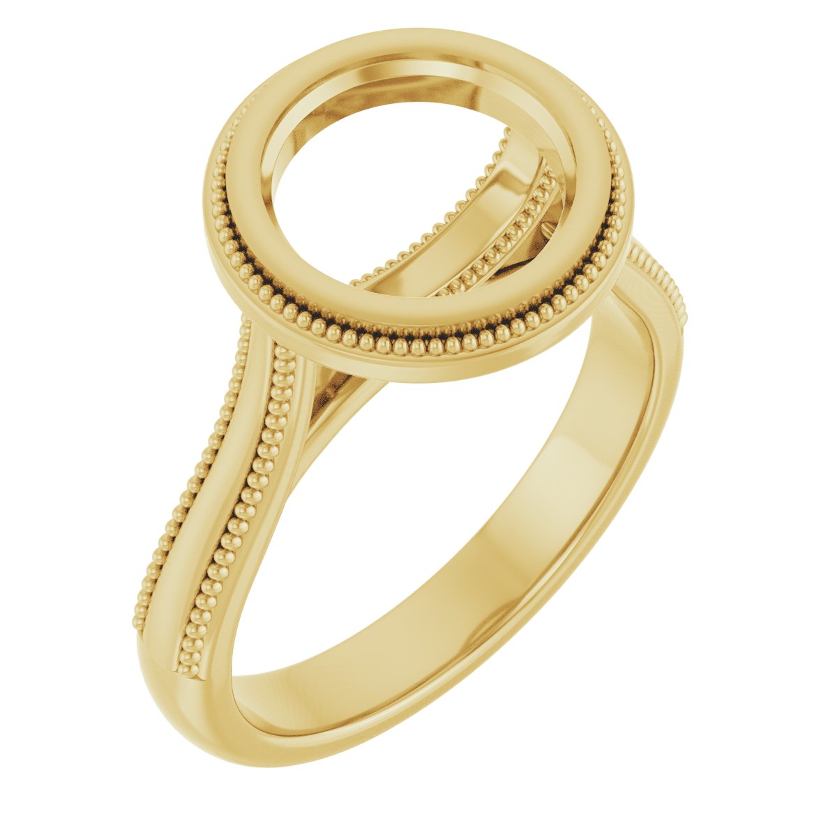 Bezel-Set Solitaire Engagement Ring