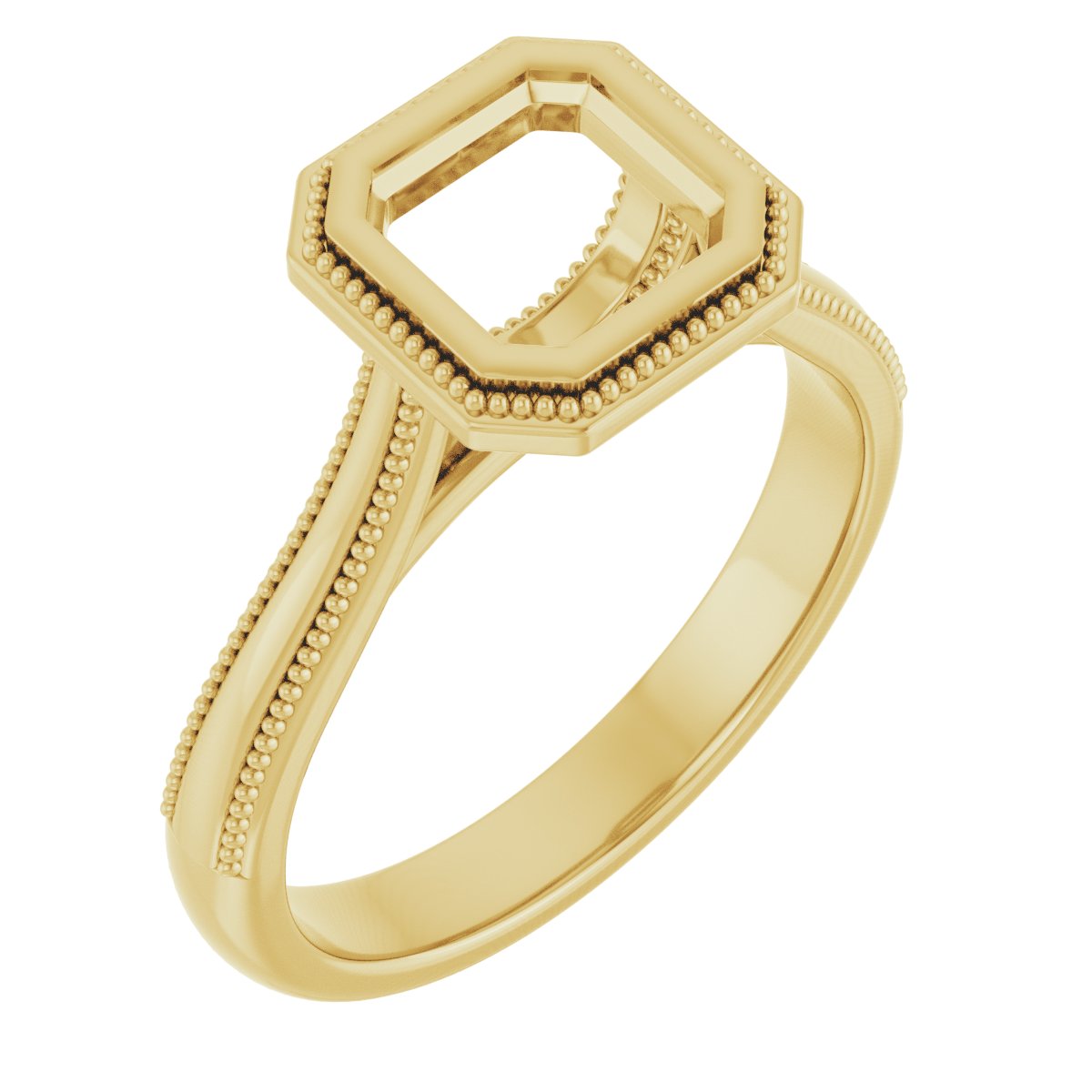 Bezel-Set Solitaire Engagement Ring