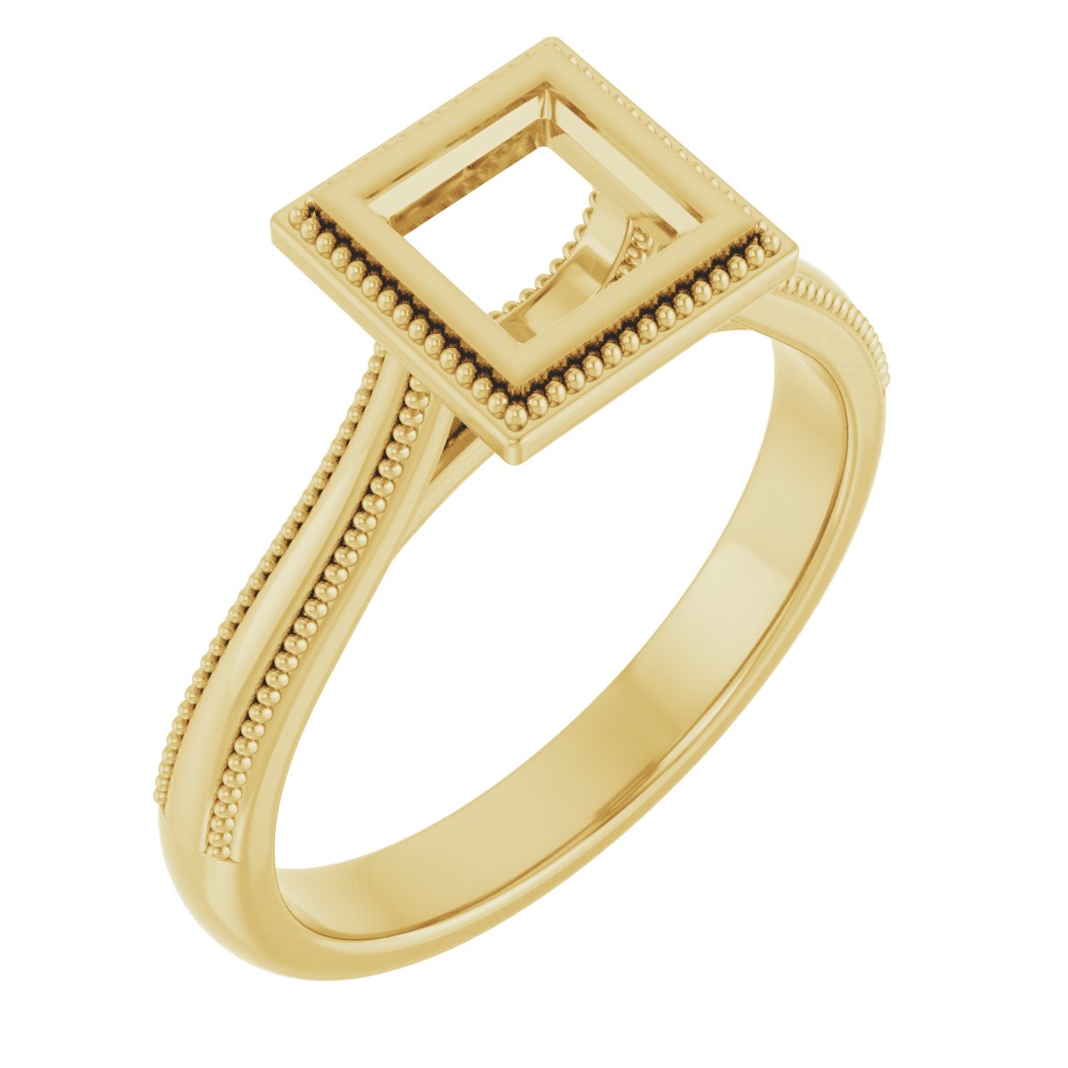 Bezel-Set Solitaire Engagement Ring