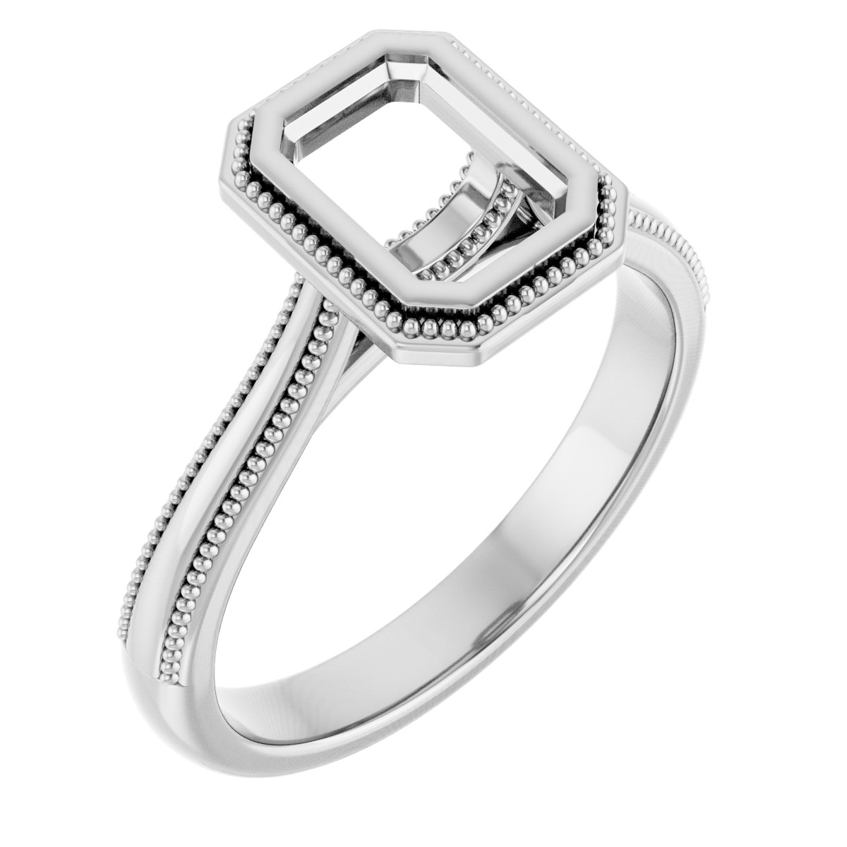 Bezel-Set Solitaire Engagement Ring