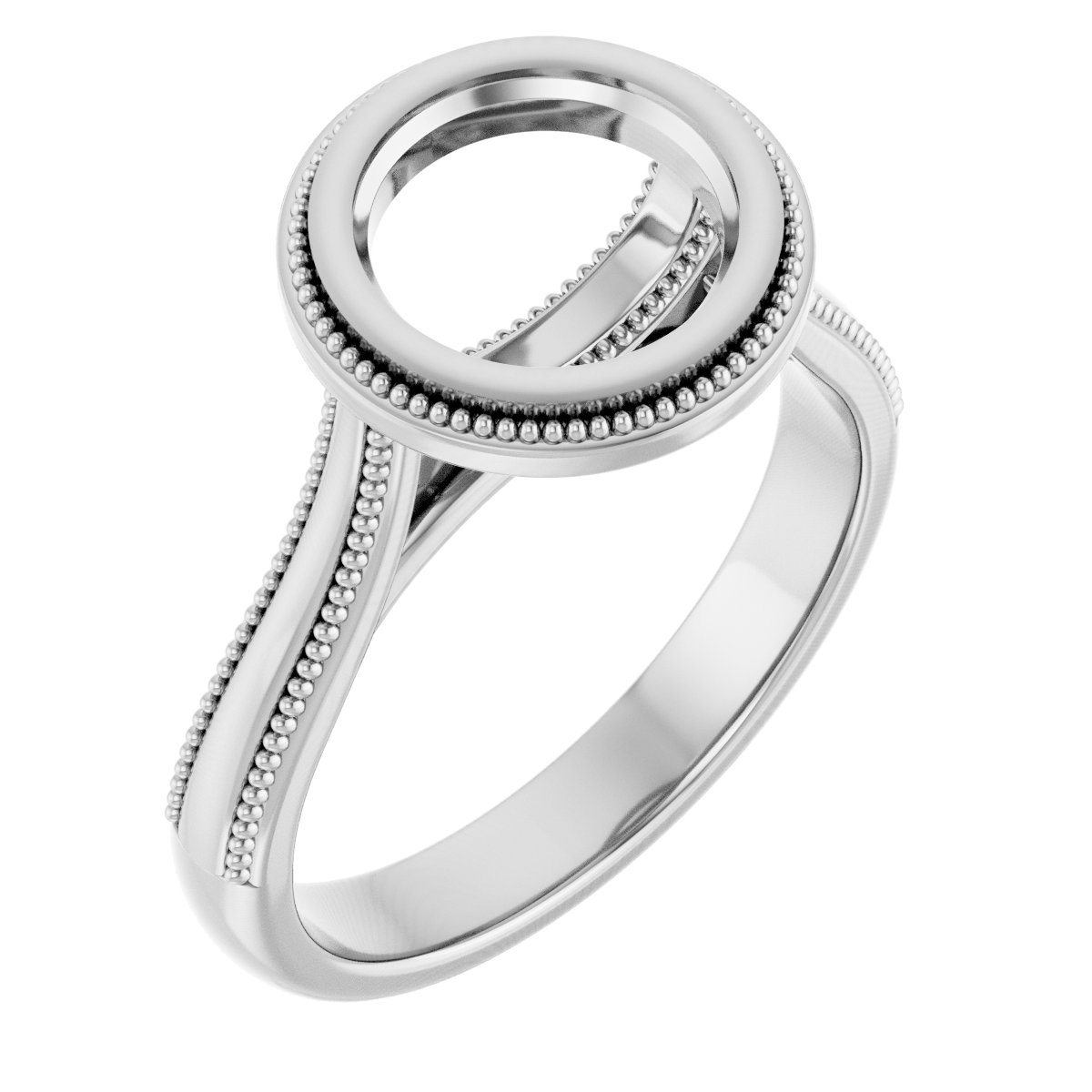 Bezel-Set Solitaire Engagement Ring