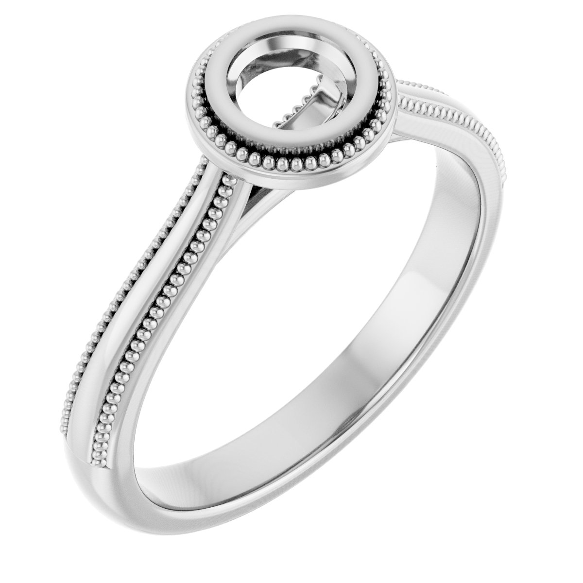Bezel-Set Solitaire Engagement Ring