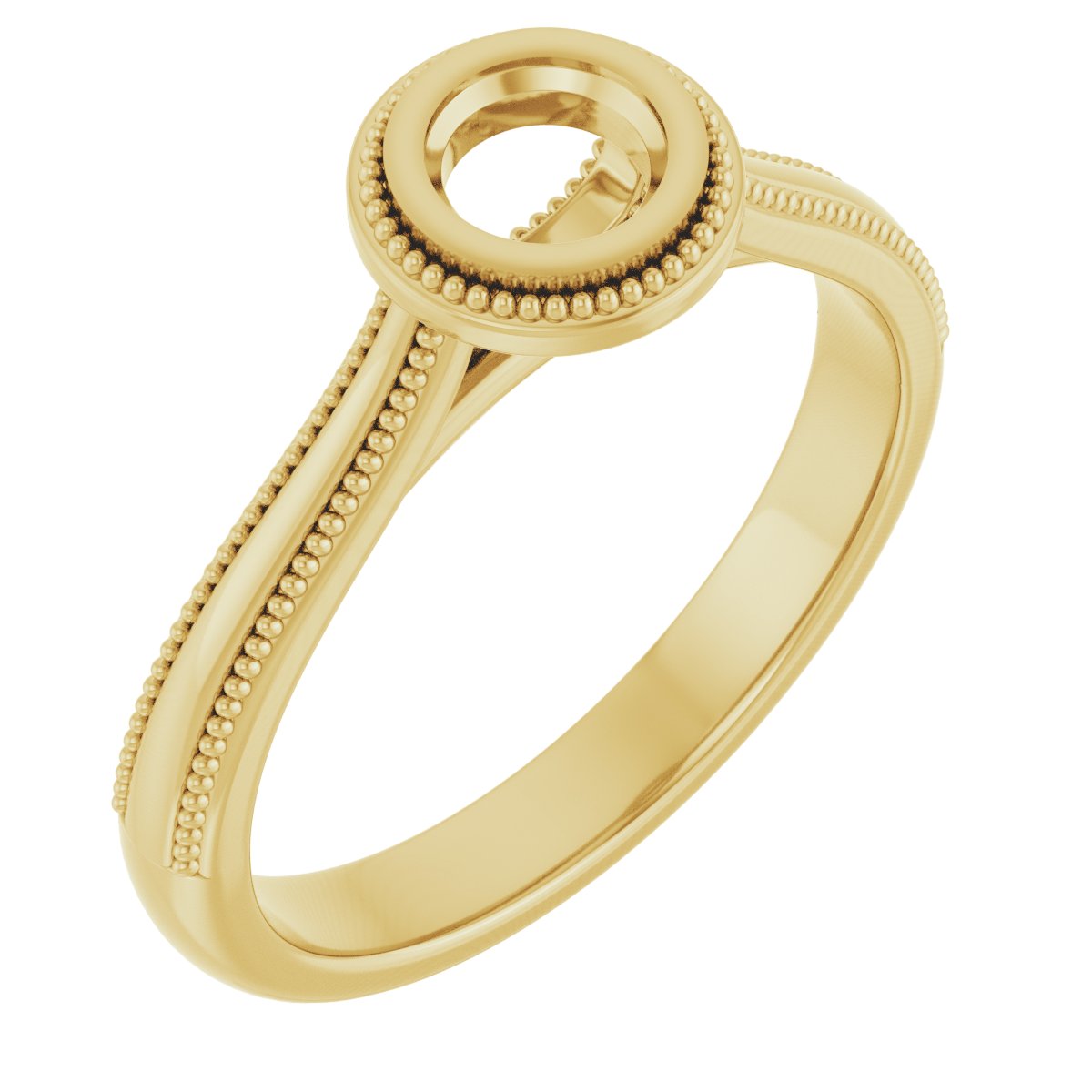 Bezel-Set Solitaire Engagement Ring