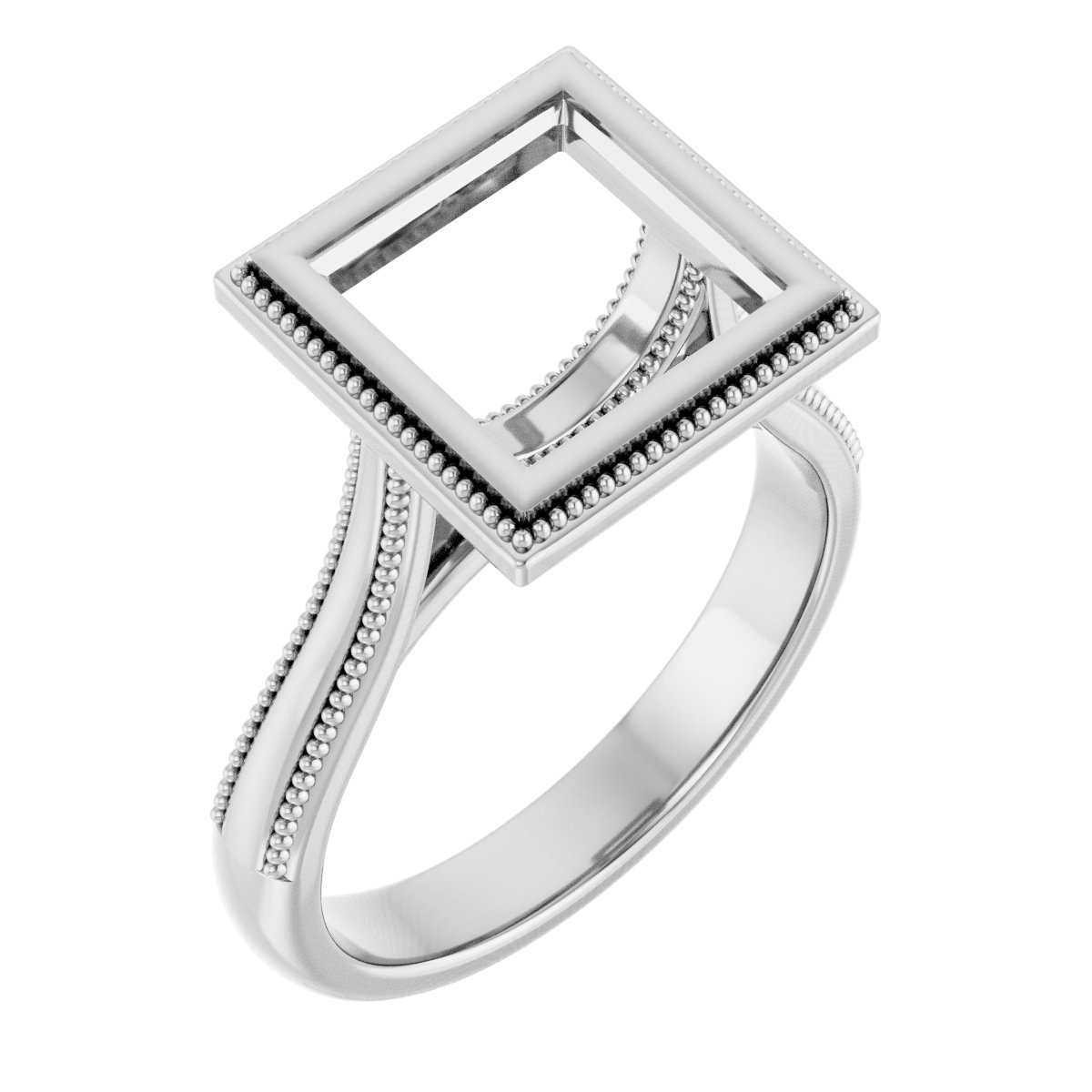 Bezel-Set Solitaire Engagement Ring