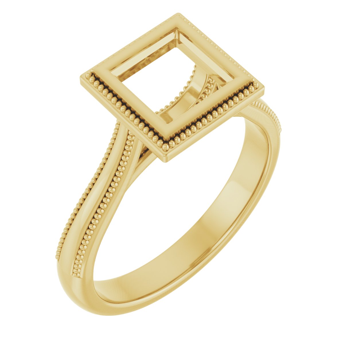 Bezel-Set Solitaire Engagement Ring