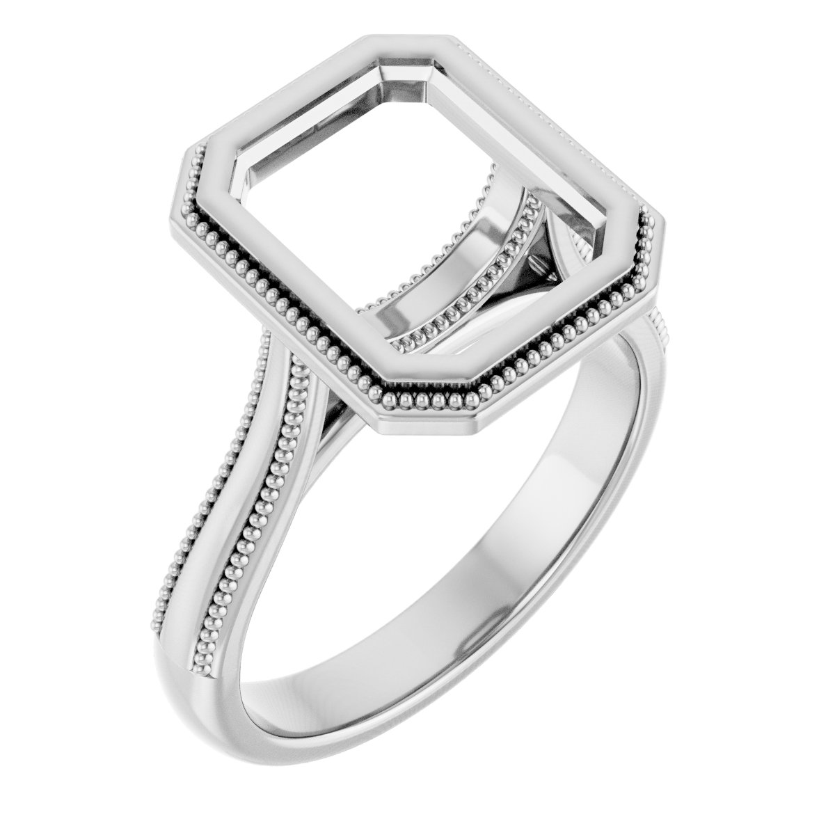 Bezel-Set Solitaire Engagement Ring