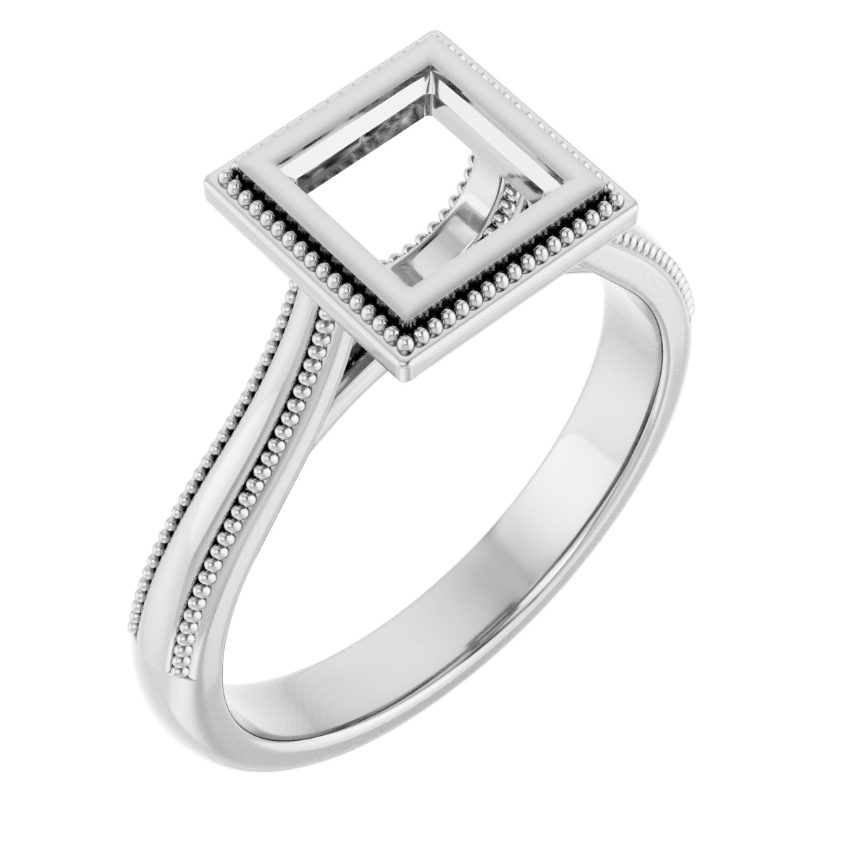 Bezel-Set Solitaire Engagement Ring