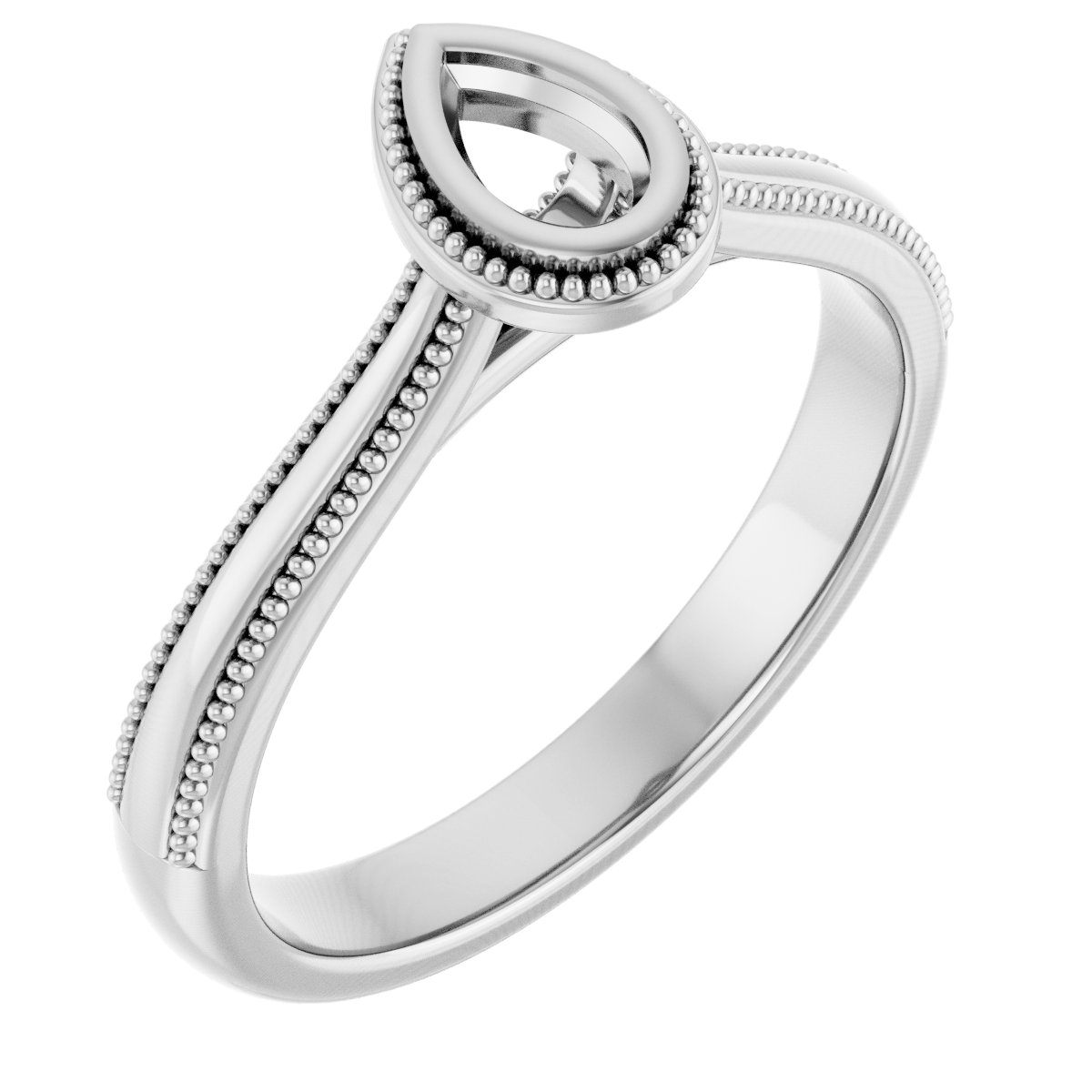Bezel-Set Solitaire Engagement Ring