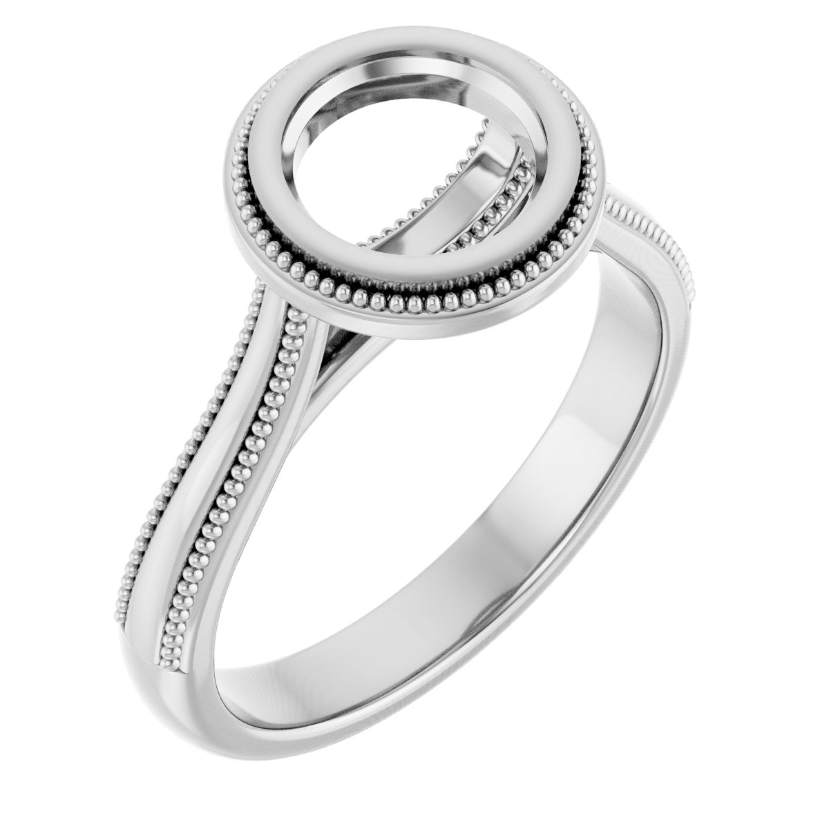 Bezel-Set Solitaire Engagement Ring