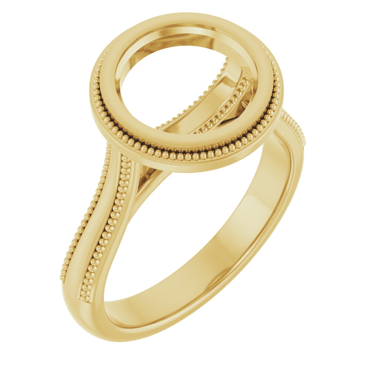 Bezel-Set Solitaire Engagement Ring