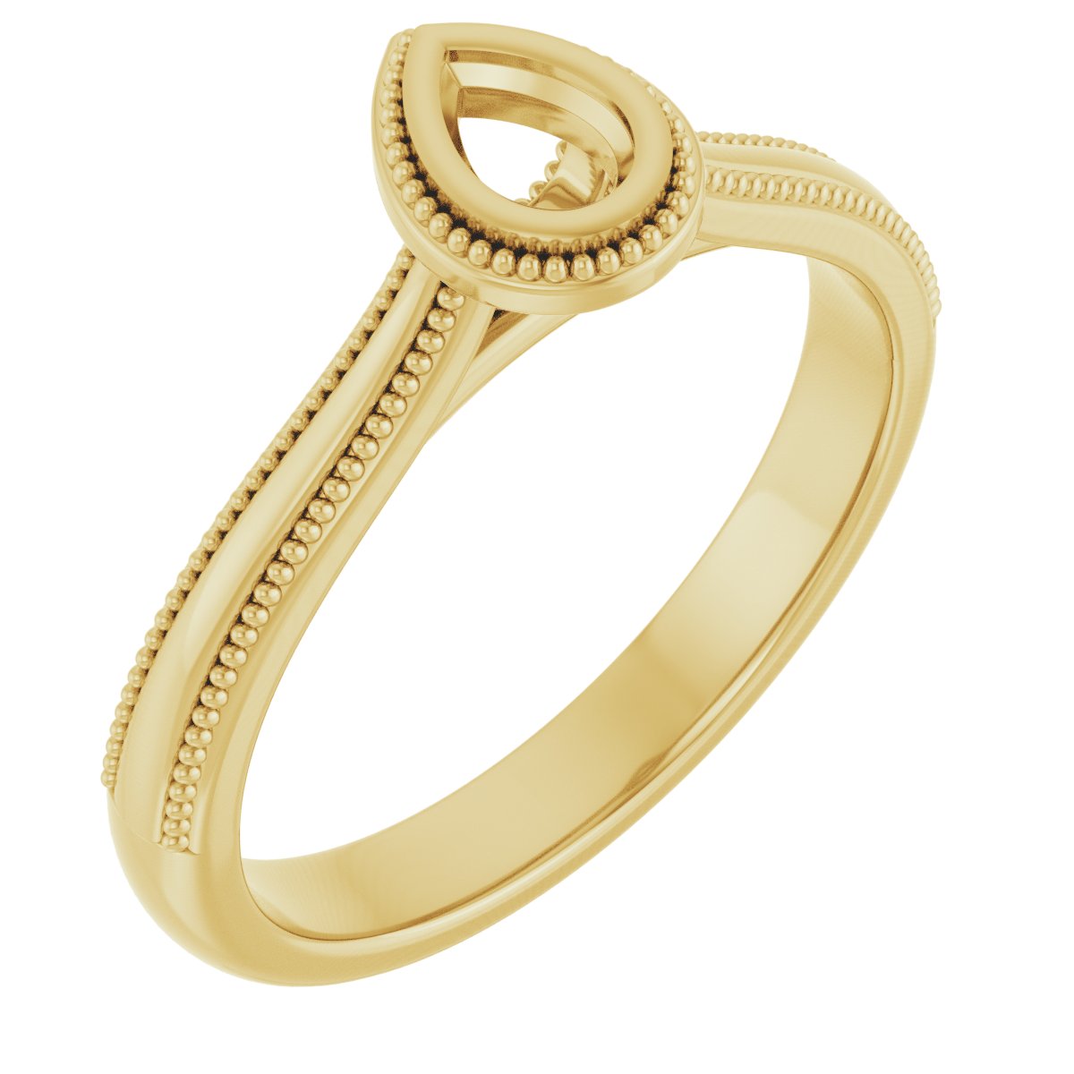 Bezel-Set Solitaire Engagement Ring
