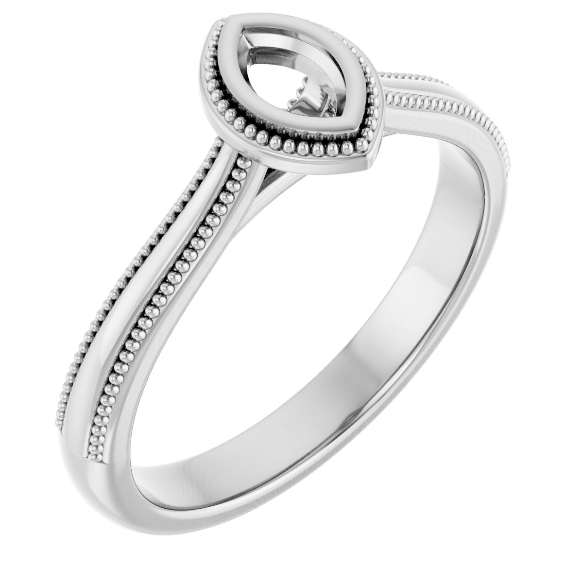 Bezel-Set Solitaire Engagement Ring