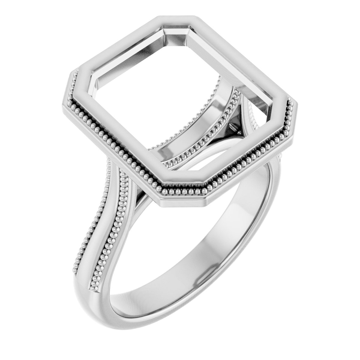 Bezel-Set Solitaire Engagement Ring