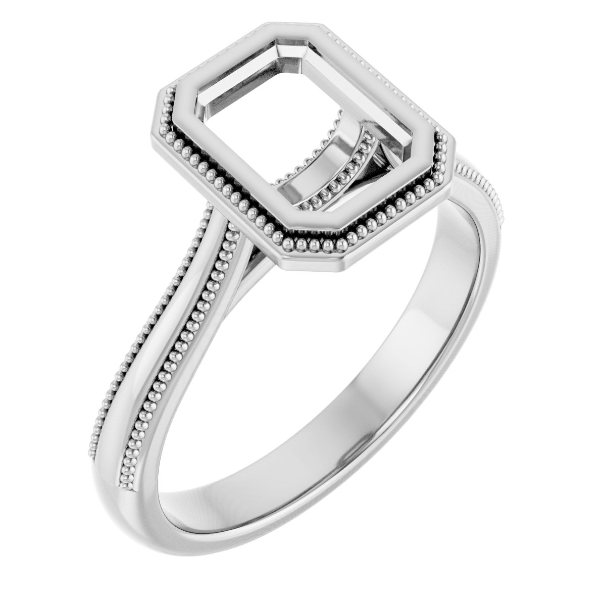 Bezel-Set Solitaire Engagement Ring