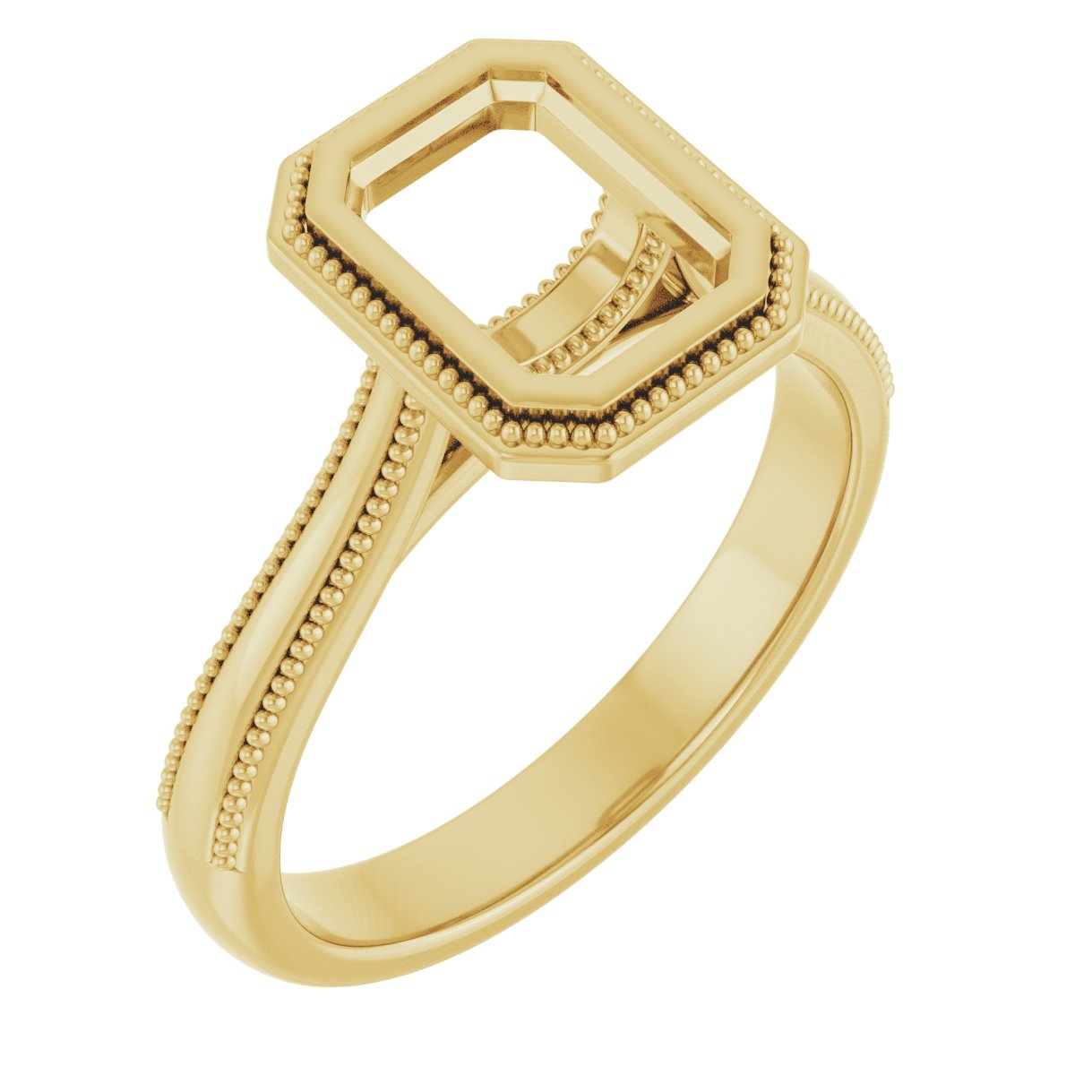 Bezel-Set Solitaire Engagement Ring