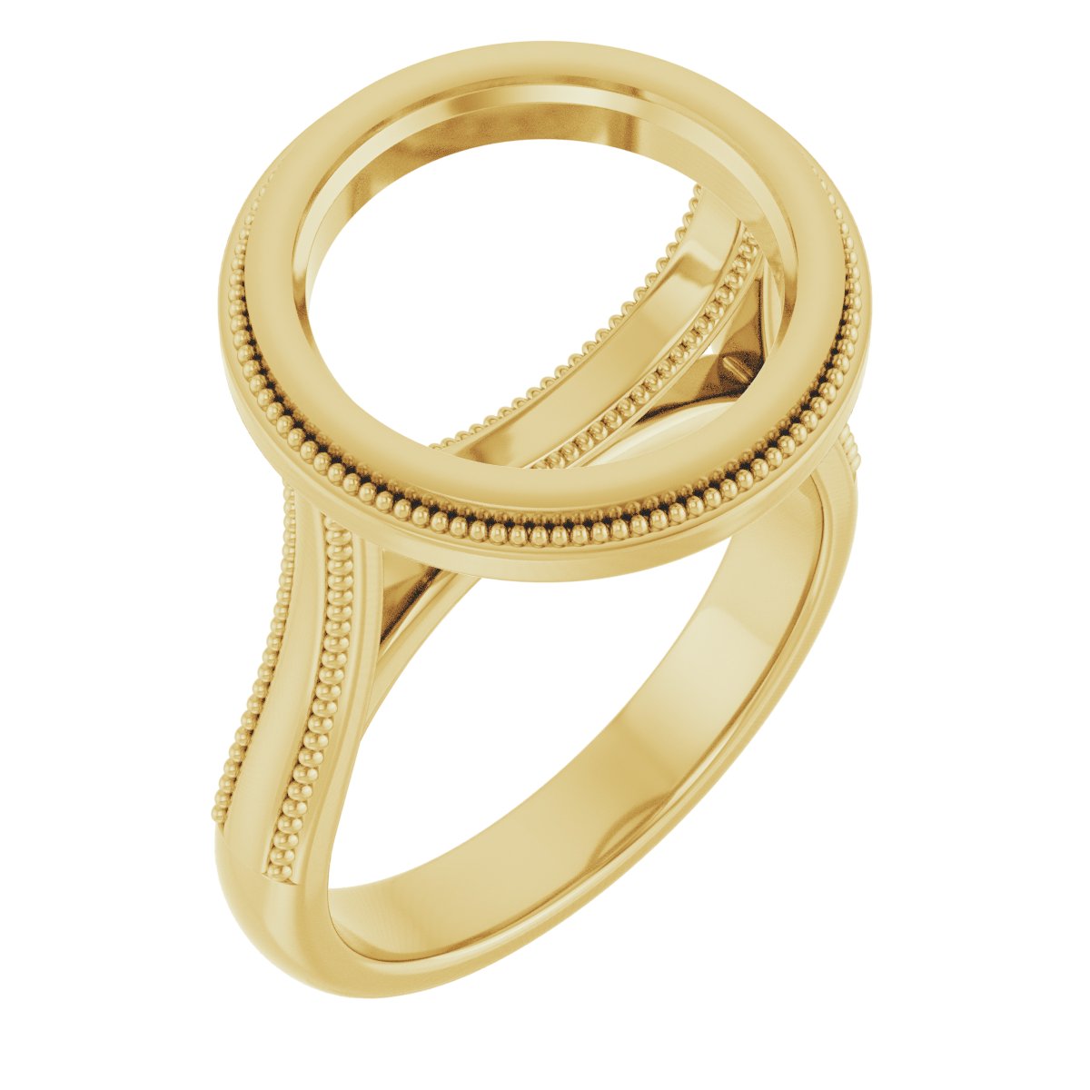 Bezel-Set Solitaire Engagement Ring