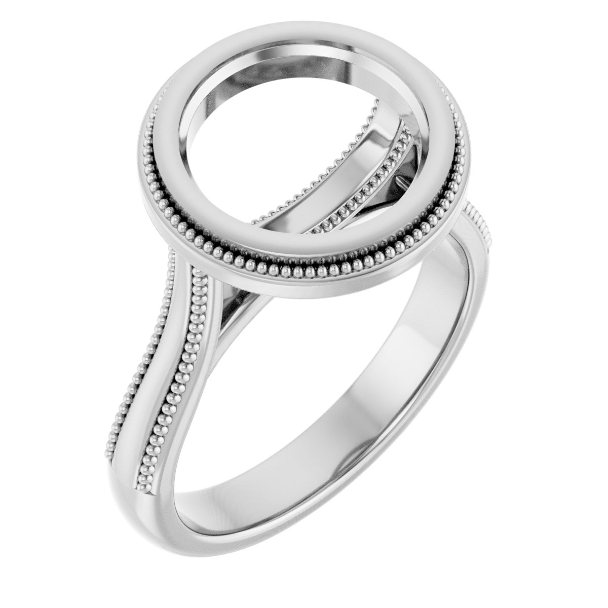 Bezel-Set Solitaire Engagement Ring