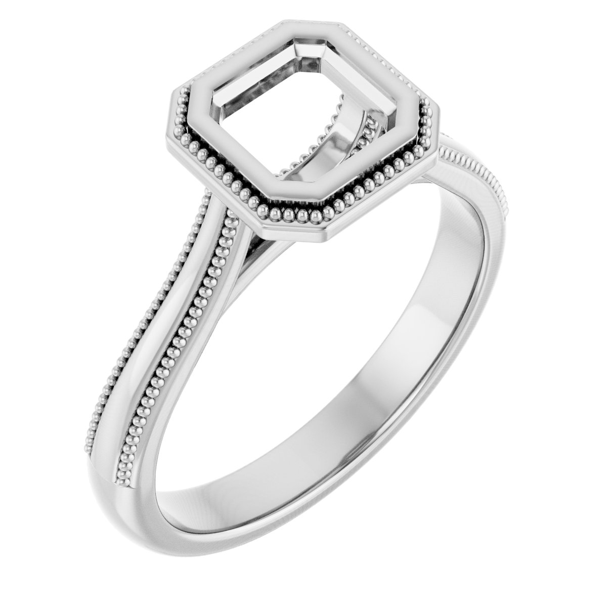 Bezel-Set Solitaire Engagement Ring