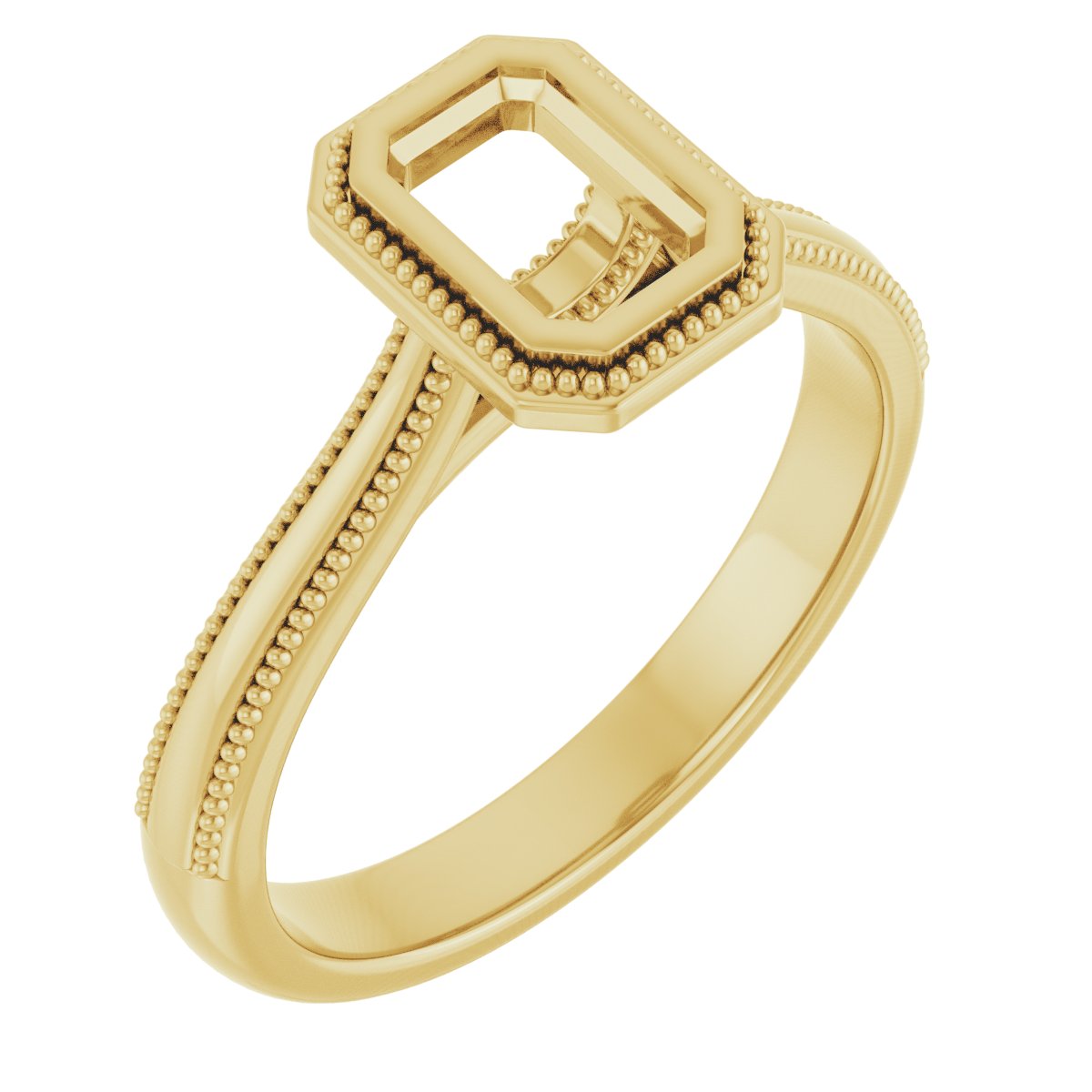 Bezel-Set Solitaire Engagement Ring