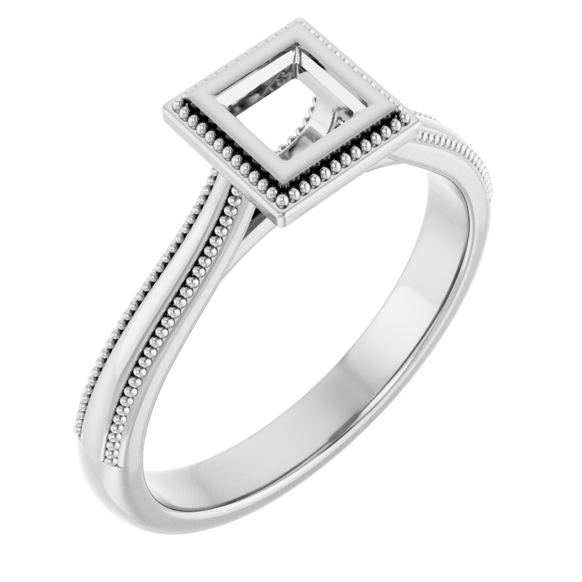 Bezel-Set Solitaire Engagement Ring