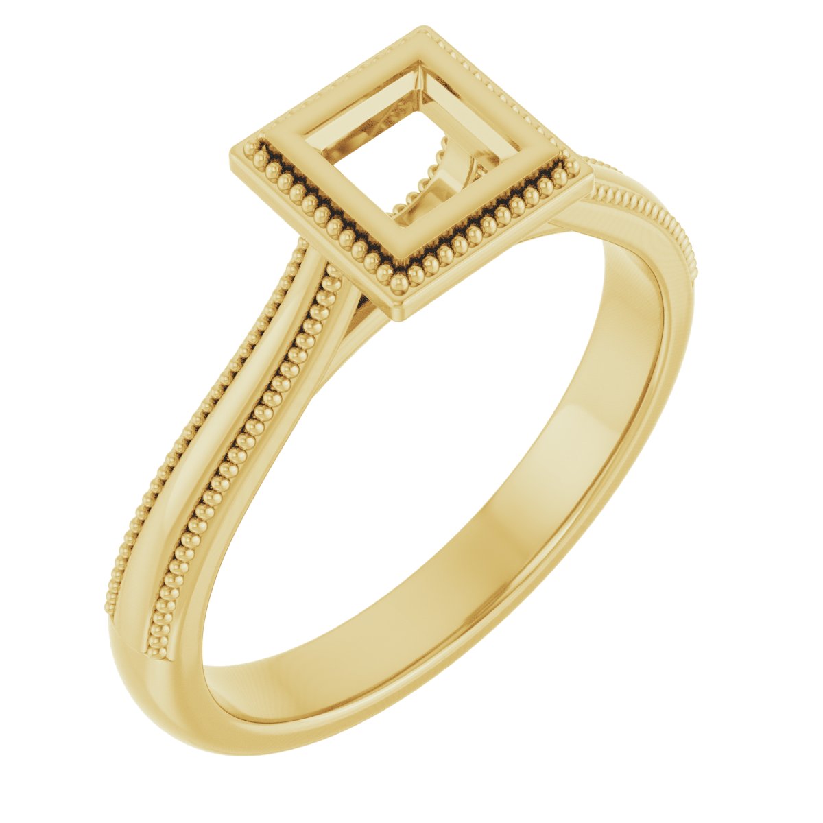 Bezel-Set Solitaire Engagement Ring