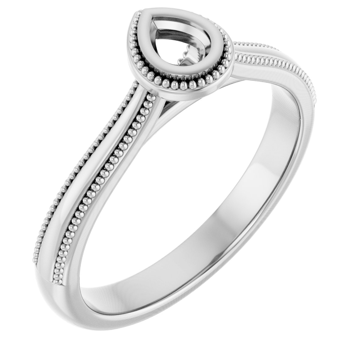 Bezel-Set Solitaire Engagement Ring