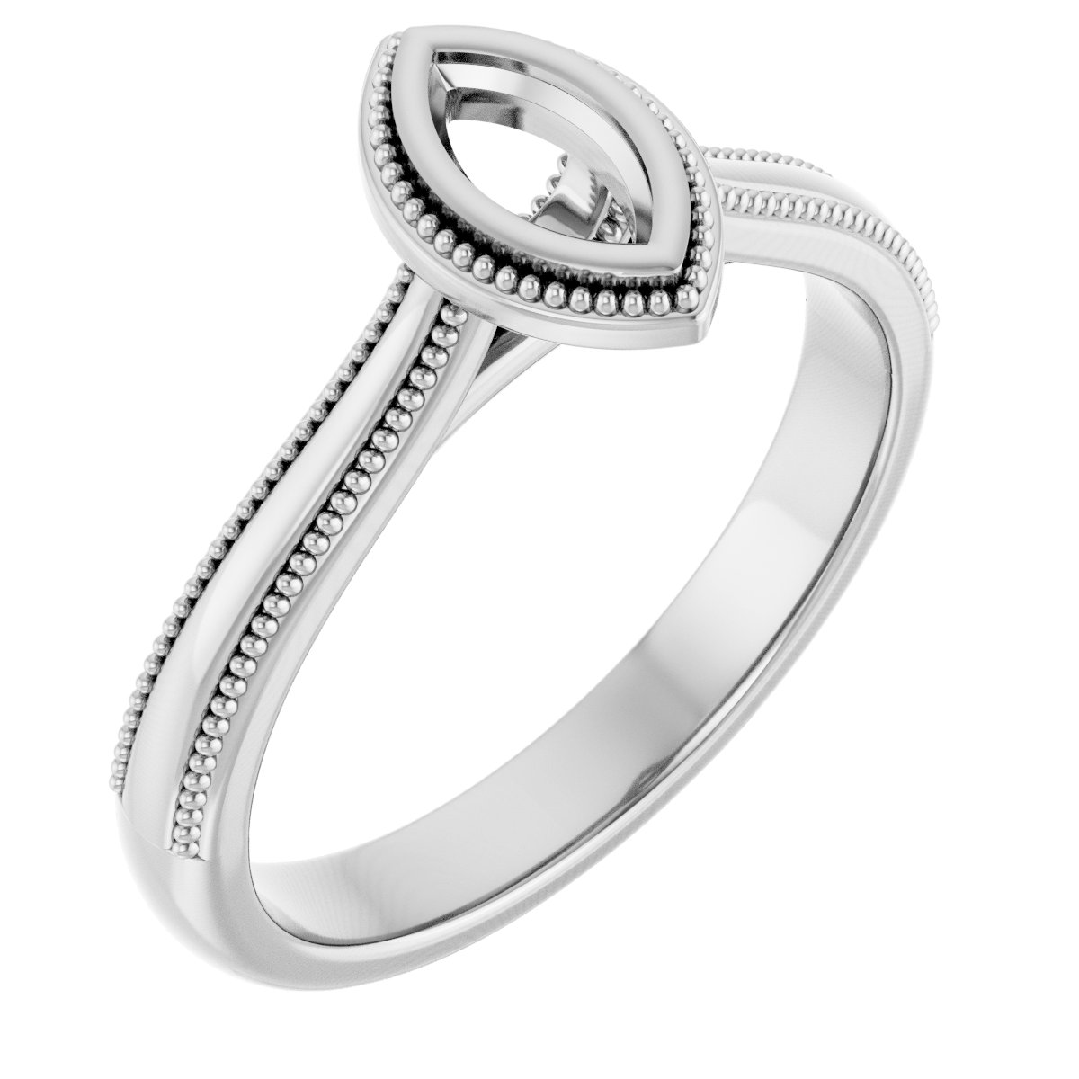 Bezel-Set Solitaire Engagement Ring