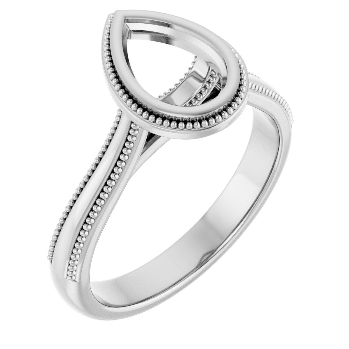 Bezel-Set Solitaire Engagement Ring
