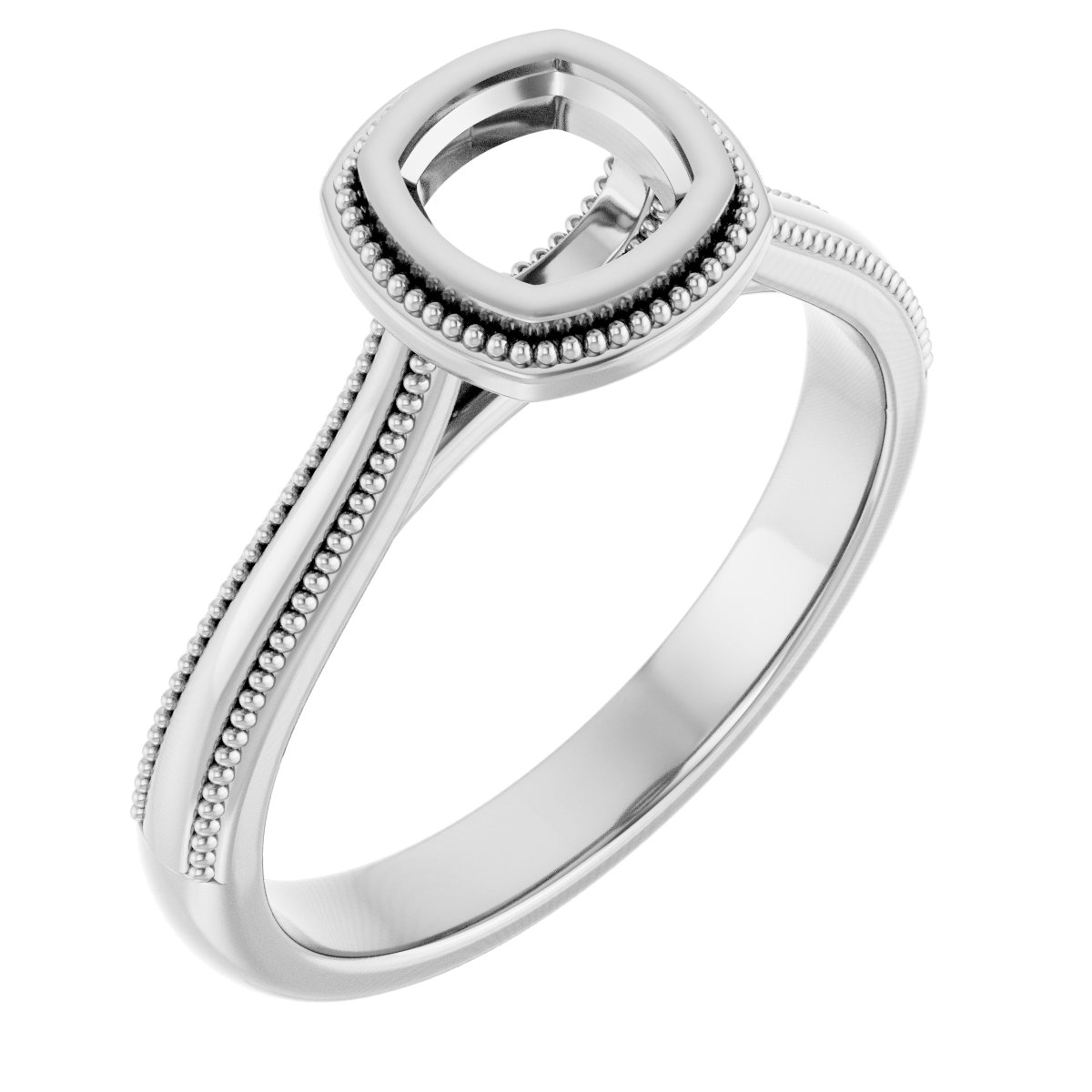 Bezel-Set Solitaire Engagement Ring