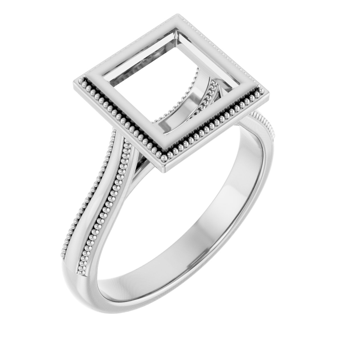 Bezel-Set Solitaire Engagement Ring
