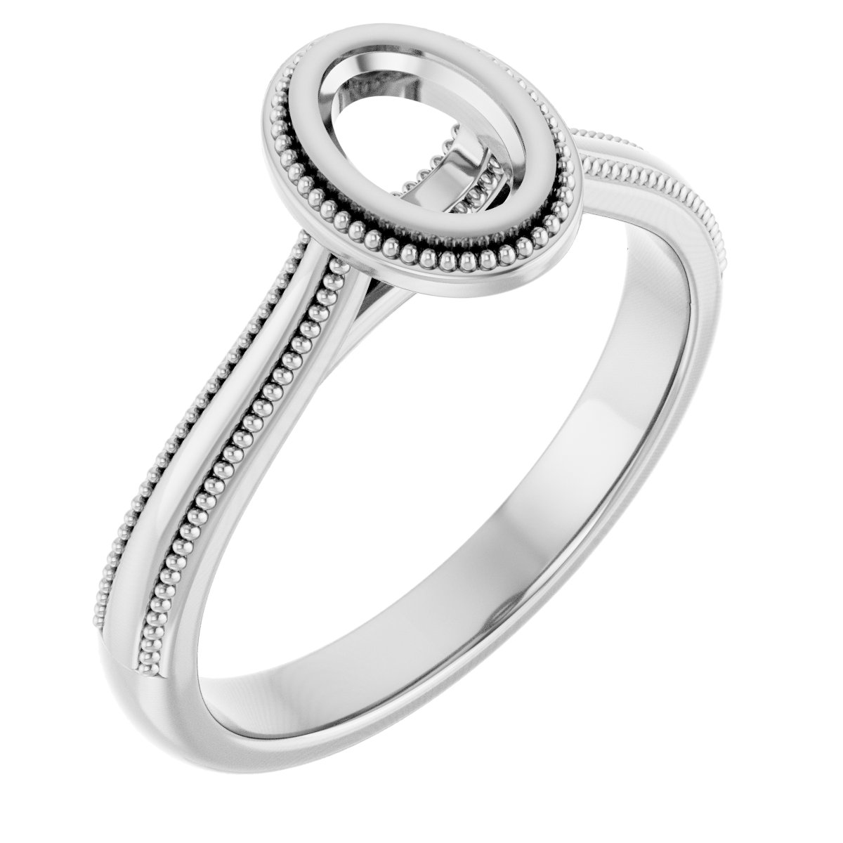 Bezel-Set Solitaire Engagement Ring