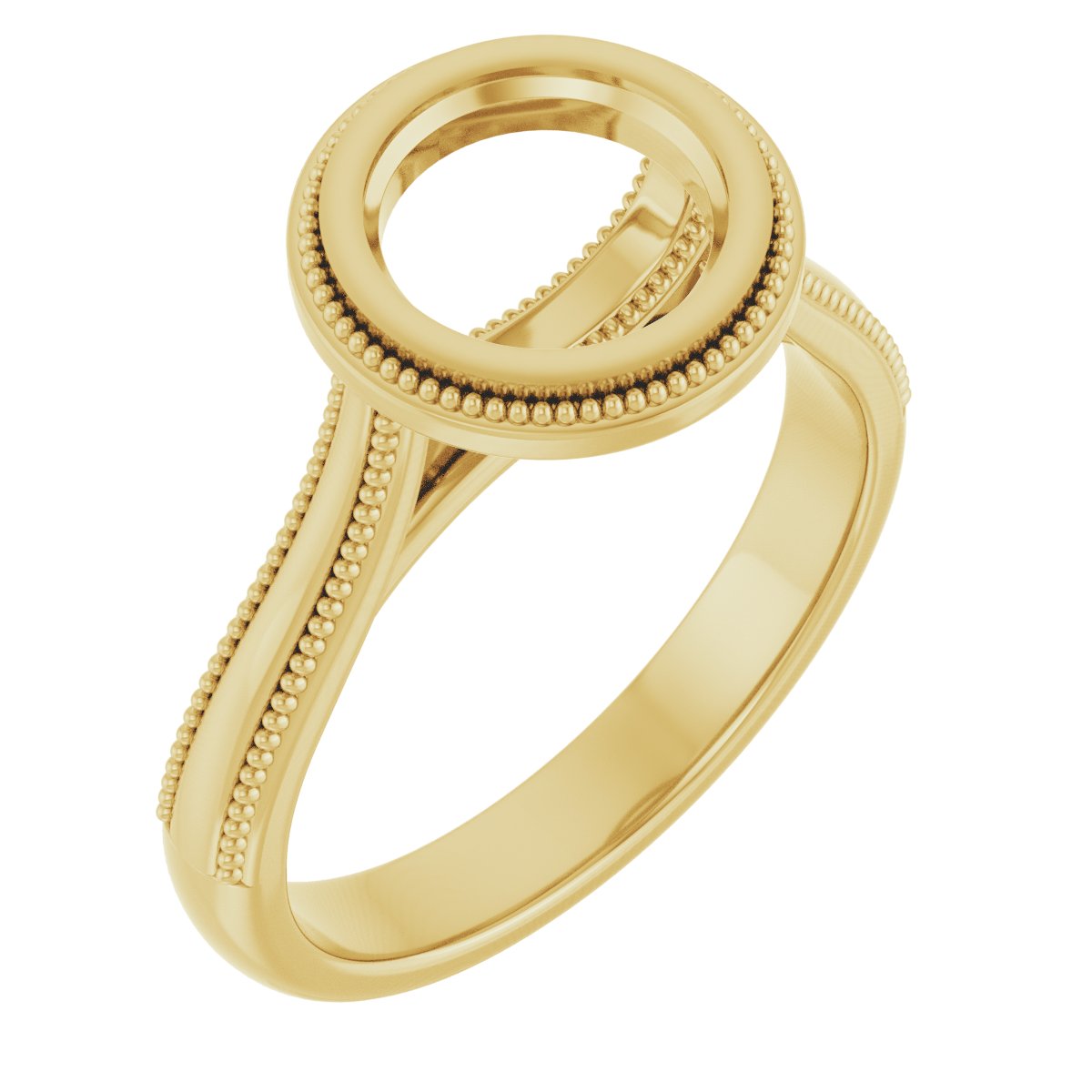 Bezel-Set Solitaire Engagement Ring
