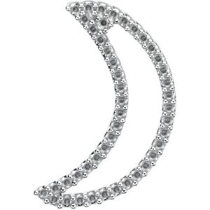Accented Crescent Moon Pendant