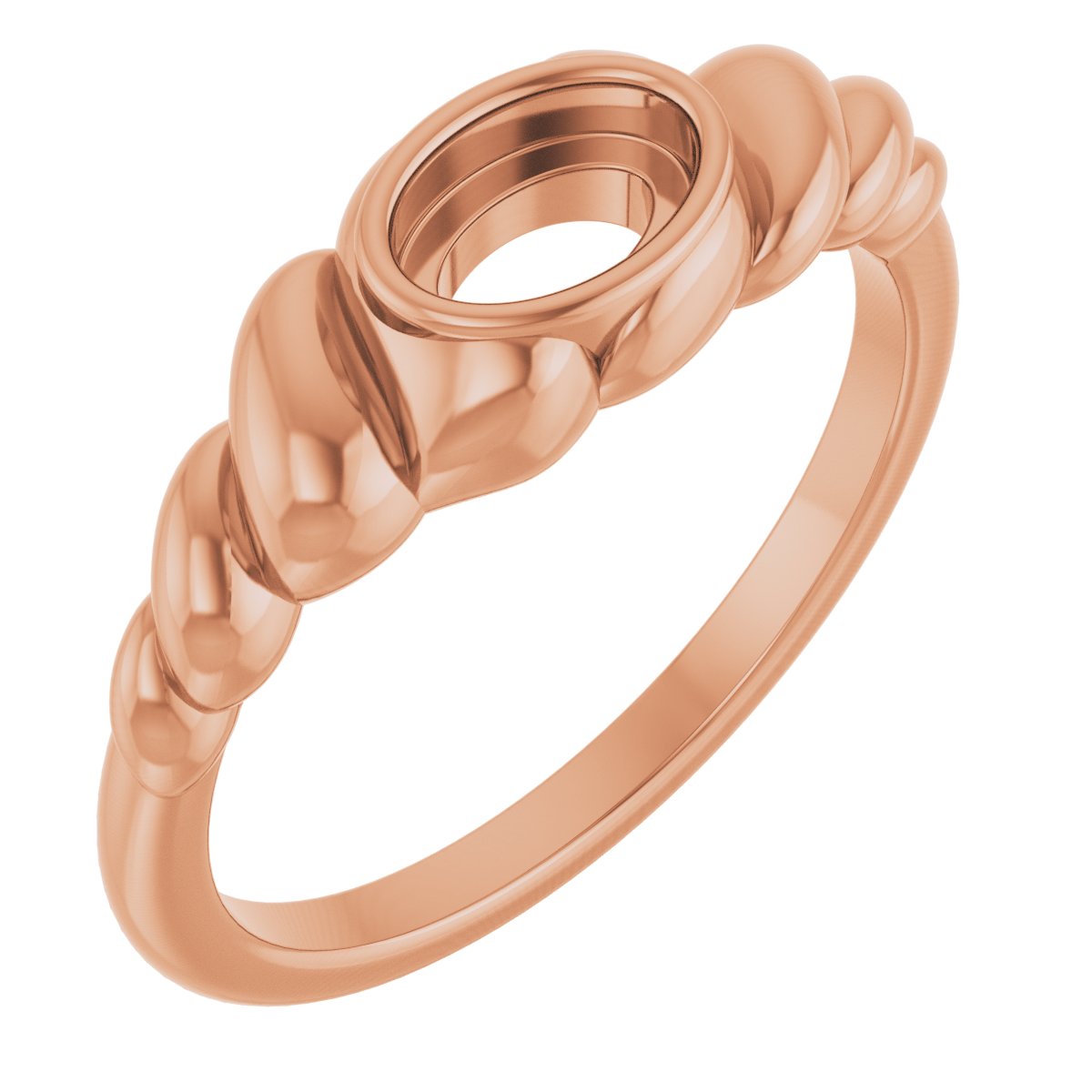 Bezel-Set Puffed Cabochon Ring